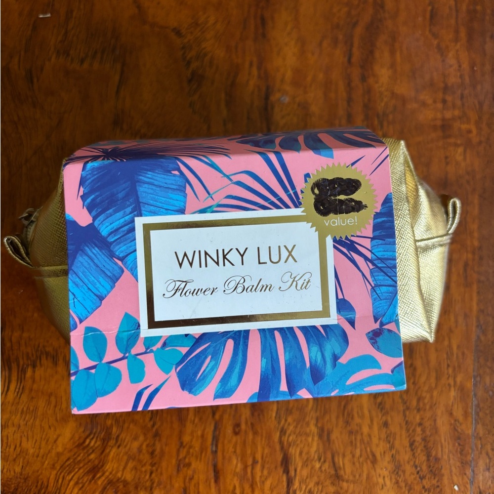 WINKY LUX Flower Balm Set with Gold Pouch